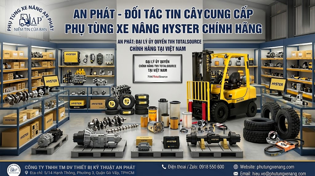 Phụ Tùng Xe Nâng Hyster Chính Hãng Giá Tốt | Tra Mã Chuẩn - Báo Giá Nhanh 7 An Phát cung cấp phụ tùng xe nâng Hyster giá tốt