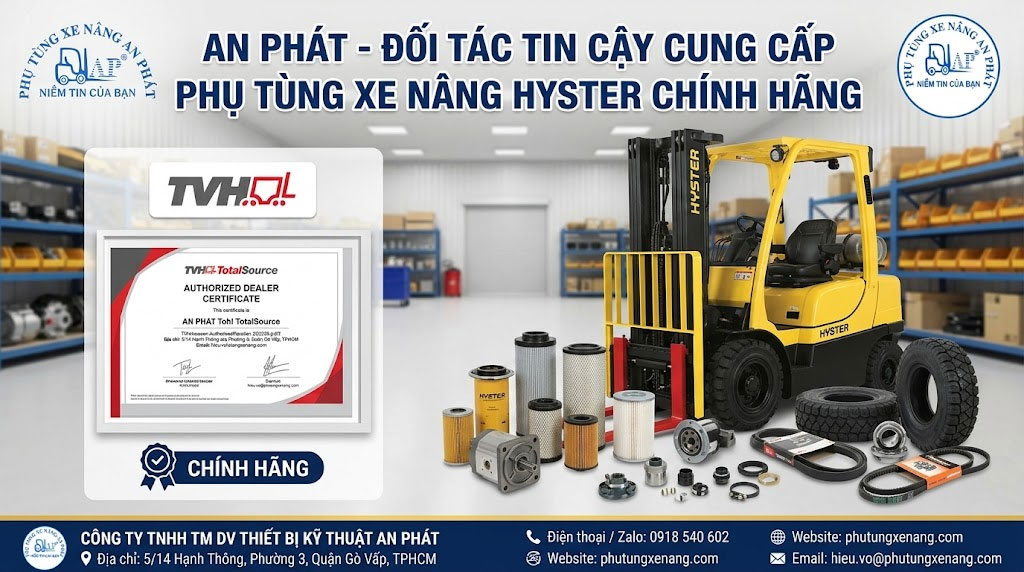 Phụ Tùng Xe Nâng Hyster Chính Hãng Giá Tốt | Tra Mã Chuẩn - Báo Giá Nhanh 6 Phụ tùng xe nâng Hyster chính hãng