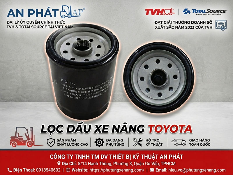 Lọc dầu xe nâng Toyota TVH TotalSource 15601-76009-71
