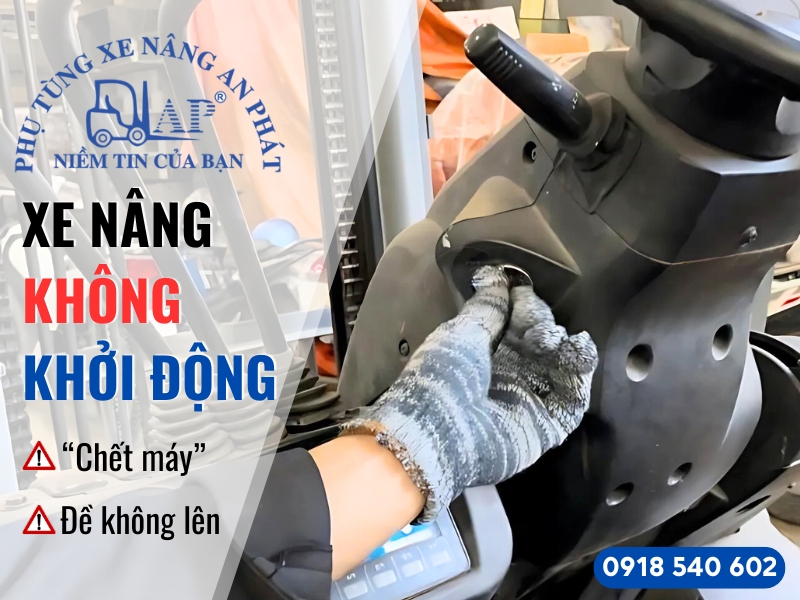 Xe nâng không khởi động được