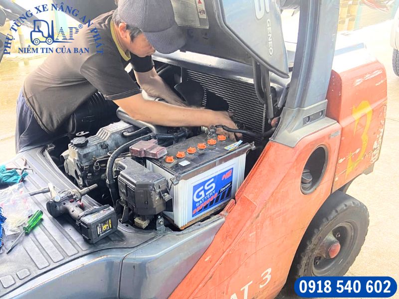 An Phát nhận sửa xe nâng rung lắc bất thường tận nơi