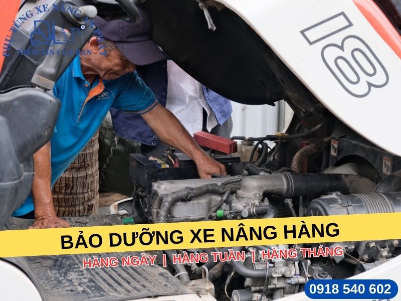 Những điều cần lưu ý về vệ sinh và bảo dưỡng xe nâng định kỳ 10 Các mốc bảo dưỡng xe nâng hàng tối ưu
