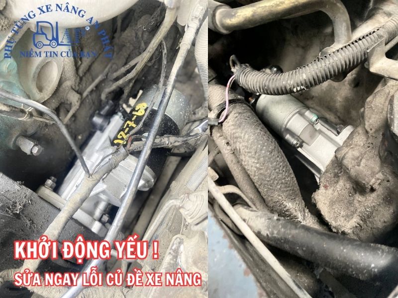 An Phát - Địa chỉ khắc phục sự cố xe nâng tại chỗ uy tín 9 Khắc phục lỗi khởi động với củ đề xe nâng