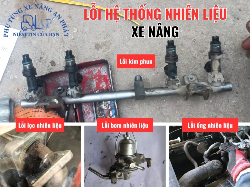 Lỗi hệ thống nhiên liệu xe nâng