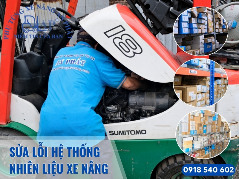 Sửa lỗi hệ thống nhiên liệu xe nâng