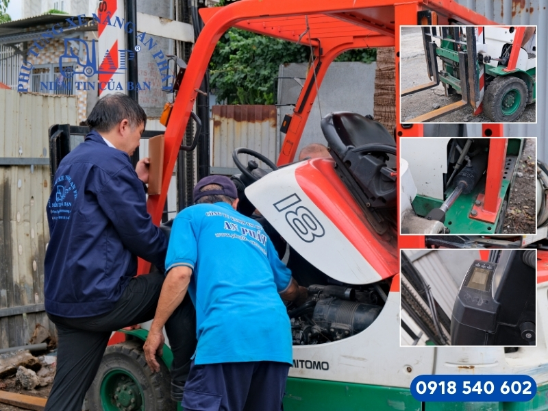 Sửa xe nâng bị kẹt nâng hạ