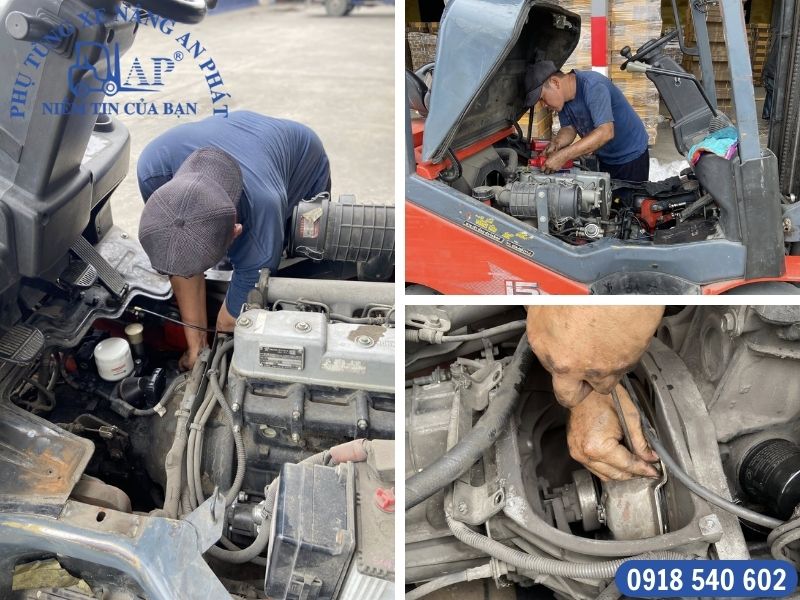 Trọn quy trình kiểm tra - Sửa xe nâng dầu tận nơi tại TPHCM