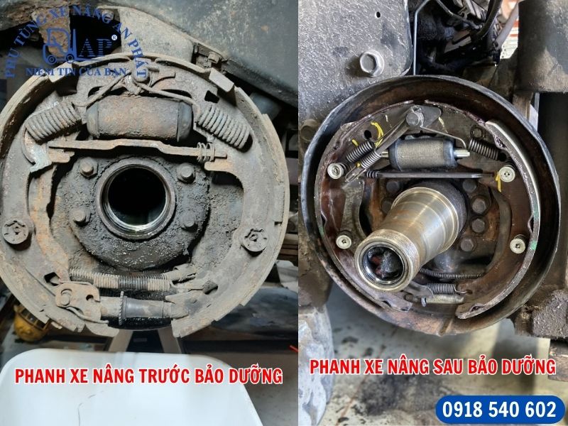 Sửa chữa lỗi phanh đỗ xe nâng – Ngăn ngừa trôi dốc nguy hiểm 10 Ưu điểm bảo dưỡng phanh xe nâng định kỳ