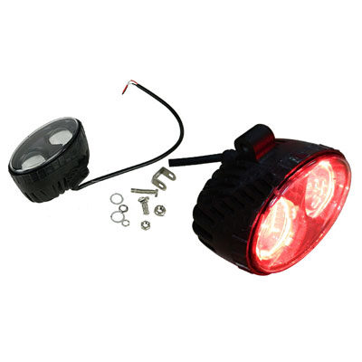 Đèn cảnh báo xe nâng mắt kép LED màu đỏ DC10V-80V