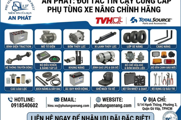 Kho phụ tùng xe nâng TVH Totalsource chính hãng tại Việt Nam