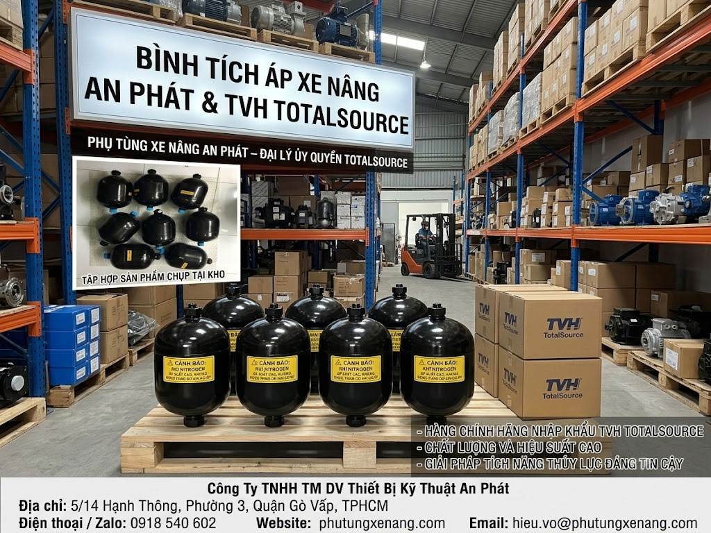 Bình Tích Áp Xe Nâng Kalmar Chính Hãng TotalSource | An Phát 13 Bình tích áp xe nâng Kalmar nhập khẩu giá tốt
