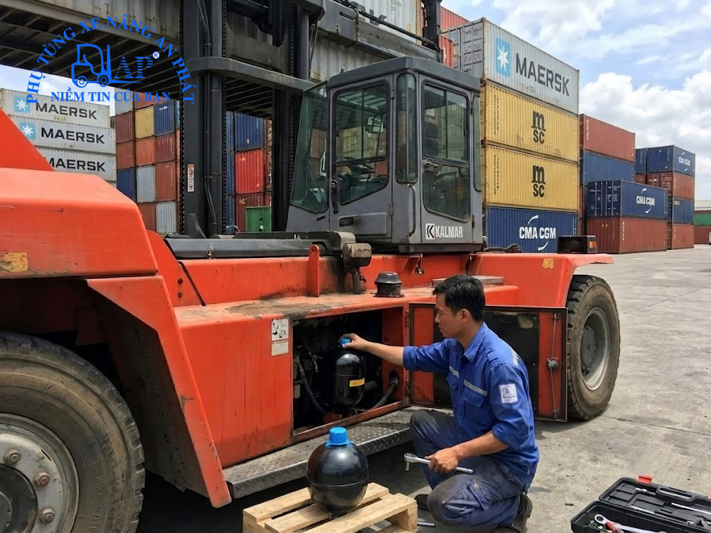 Bình Tích Áp Xe Nâng Kalmar Chính Hãng TotalSource | An Phát 12 Sửa chữa thay thế bình tích áp xe nâng Kalmar tận nơi